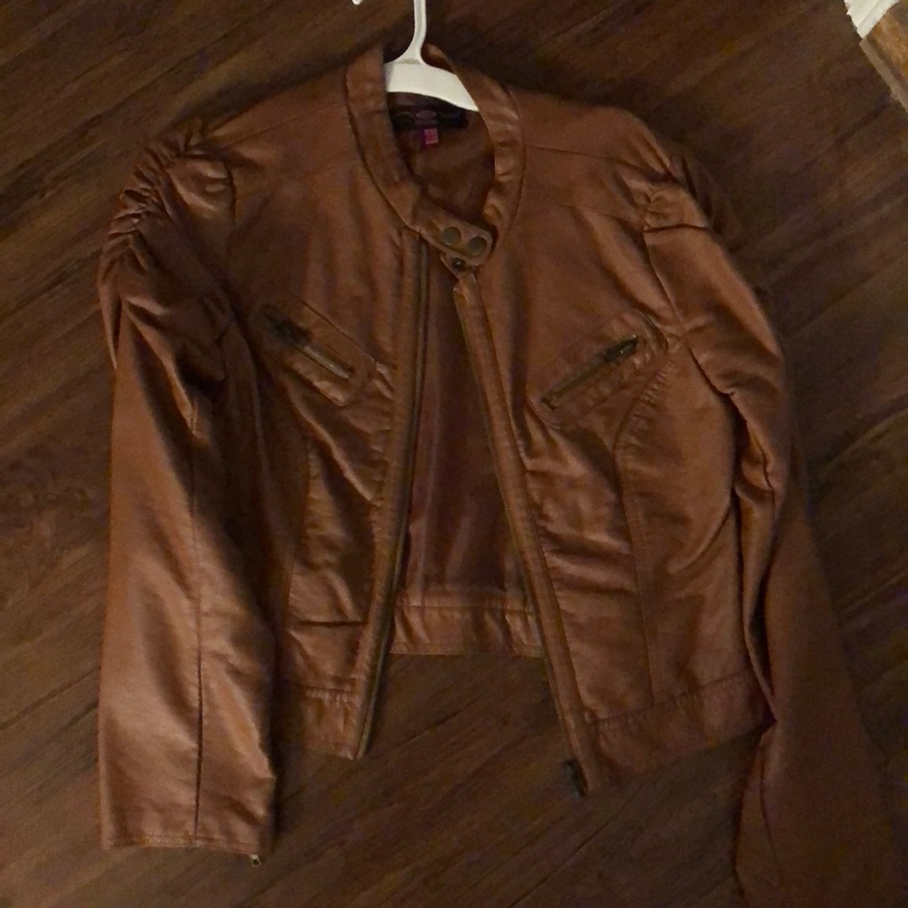 Faux leather jacket. Large. Great condition.